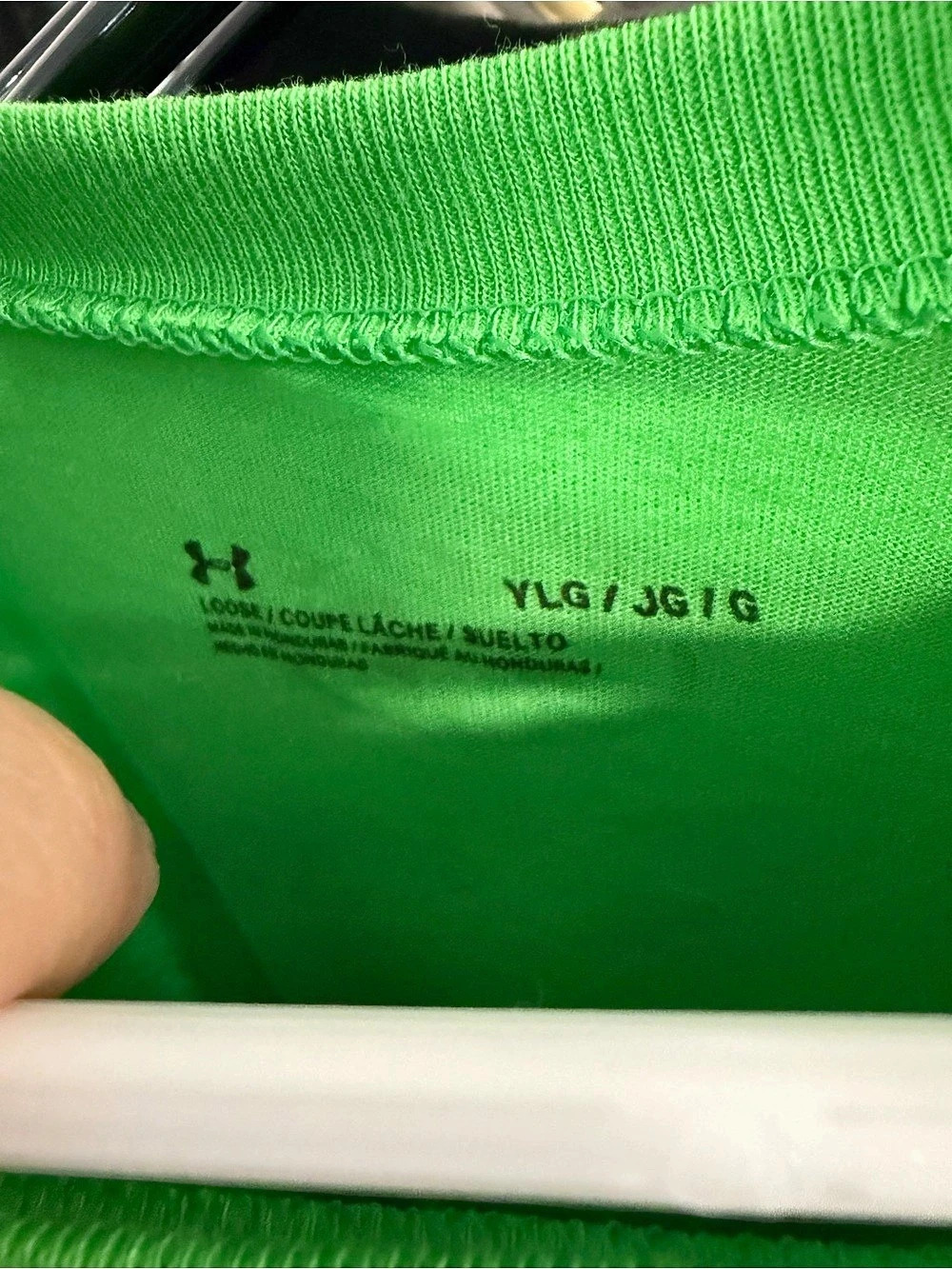 Under Armour Youth Big Logo Graphic T-Shirt Green & Black Boys YL - Picture 3 of 5